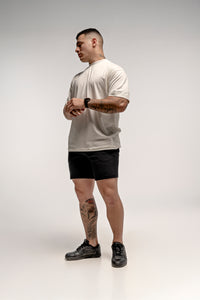 PLAYERA COTTON/SPANDEX OVERSIZE MARFIL 220 GSM