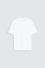 PLAYERA SEMI OVERSIZE COTTON/SPANDEX 220 GSM Extra White
