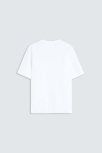 PLAYERA SEMI OVERSIZE COTTON/SPANDEX 220 GSM Extra White