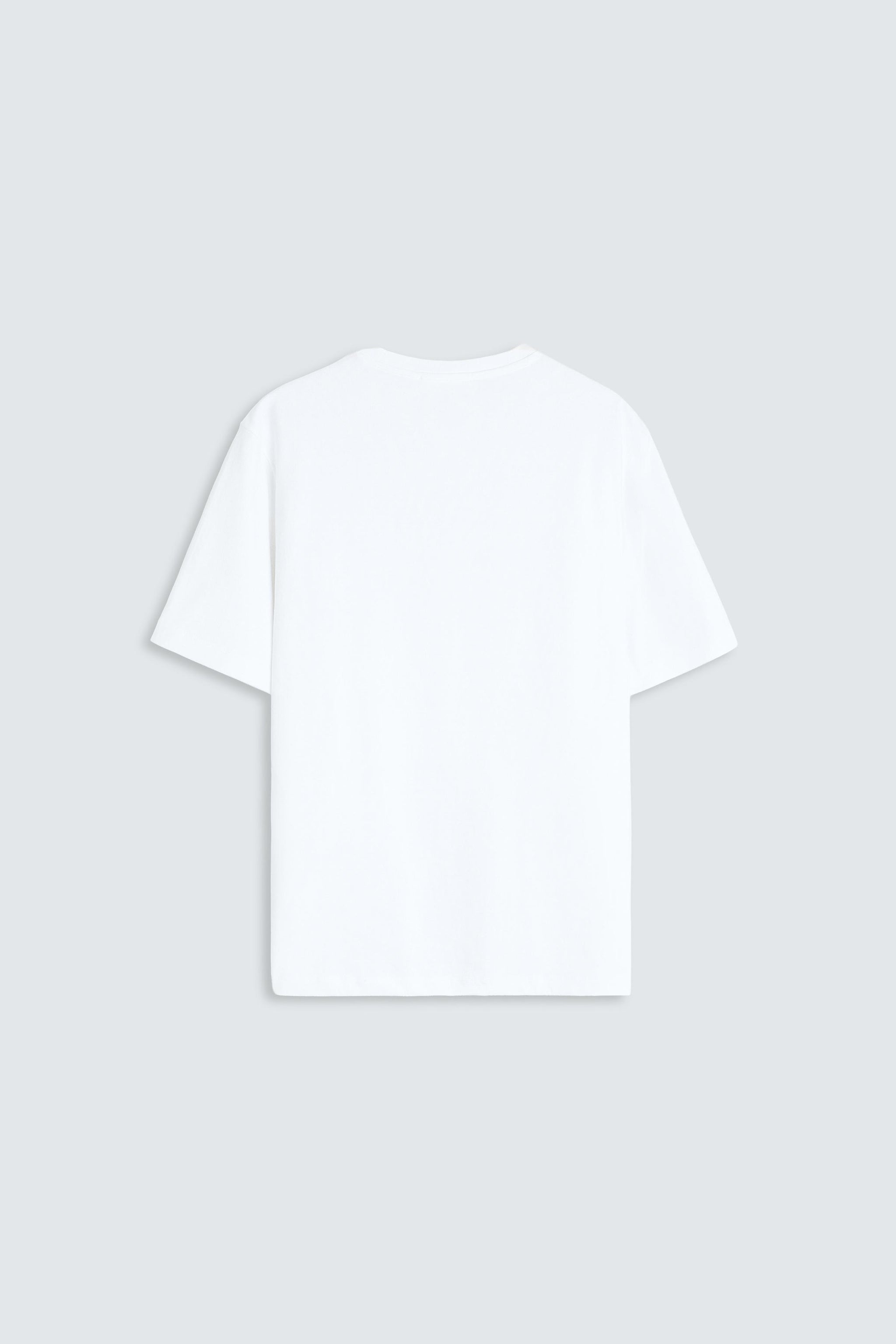 PLAYERA SEMI OVERSIZE COTTON/SPANDEX 220 GSM Extra White