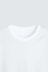 PLAYERA SEMI OVERSIZE COTTON/SPANDEX 220 GSM Extra White