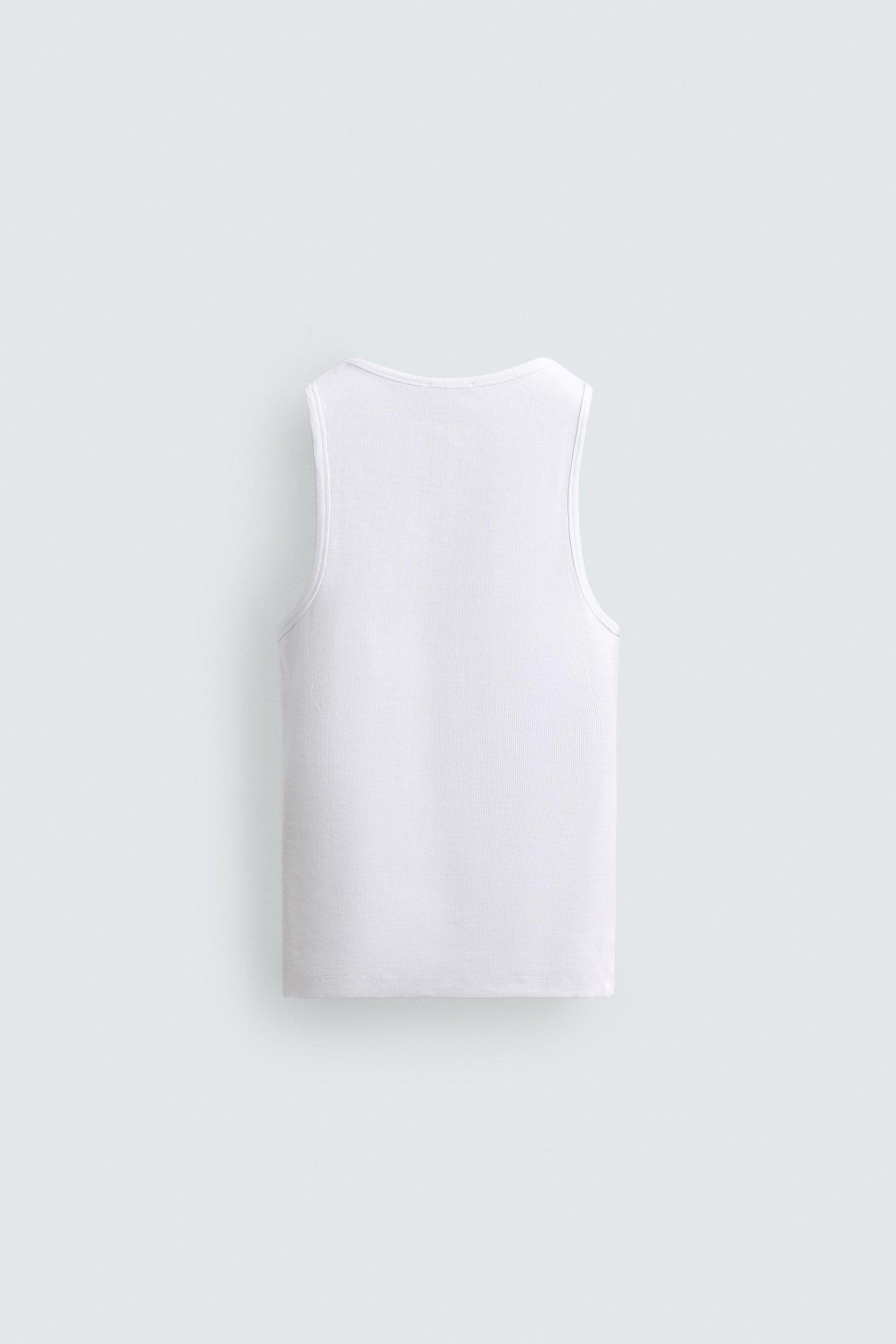 PLAYERA TANK RIB KNIT 220 GSM Extra White