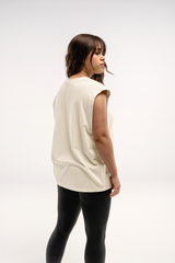 PLAYERA TANK SEMI OVERSIZE MARFIL 220 GSM