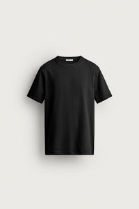 SEMI OVERSIZE COTTON/SPANDEX 220 GSM Black Ónix