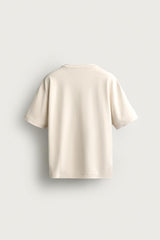 SEMI OVERSIZE COTTON/SPANDEX 220 GSM Vanila
