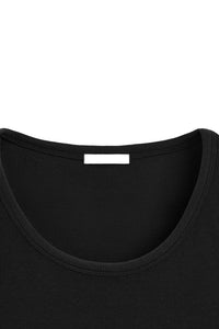 PLAYERA TANK RIB KNIT 220 GSM Black Ónix