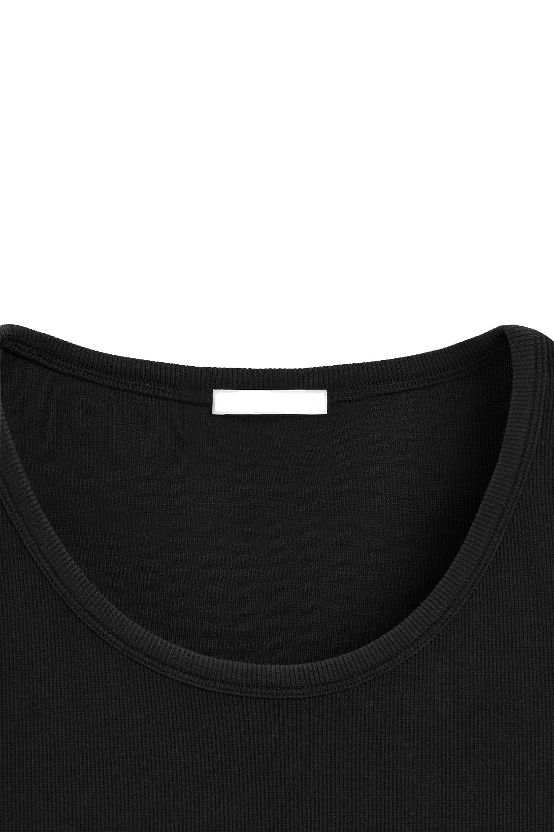 PLAYERA TANK RIB KNIT 220 GSM Black Ónix