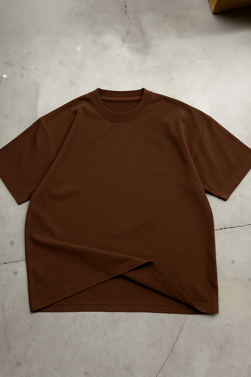 PLAYERA OVERSIZE MARRÓN SUPIMA 270 GSM
