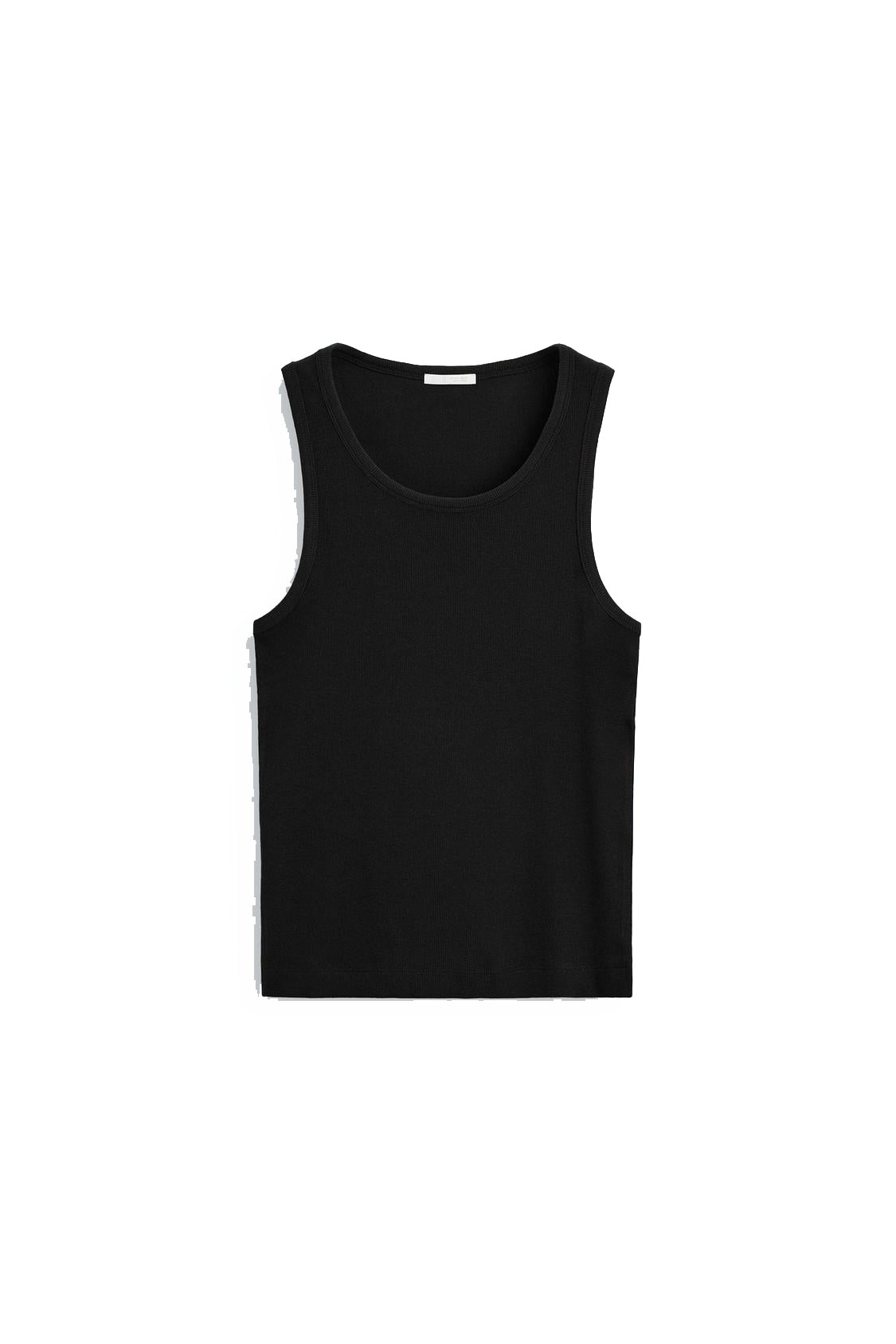 PLAYERA TANK RIB KNIT 220 GSM Black Ónix