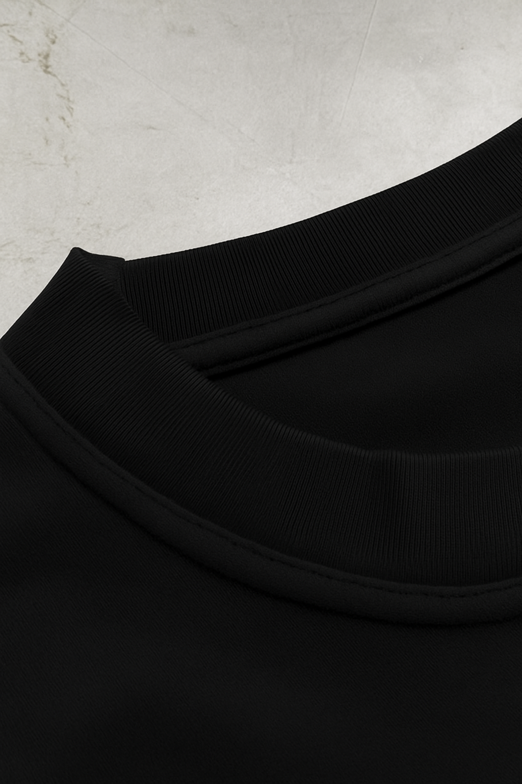 PLAYERA OVERSIZE NEGRA SUPIMA 270 GSM