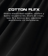 PLAYERA SEMI OVERSIZE COTTON/SPANDEX 220 GSM Extra White