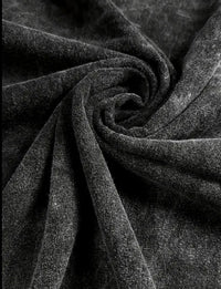 SEMI OVERSIZE ACID WASH BLACK 240 GSM