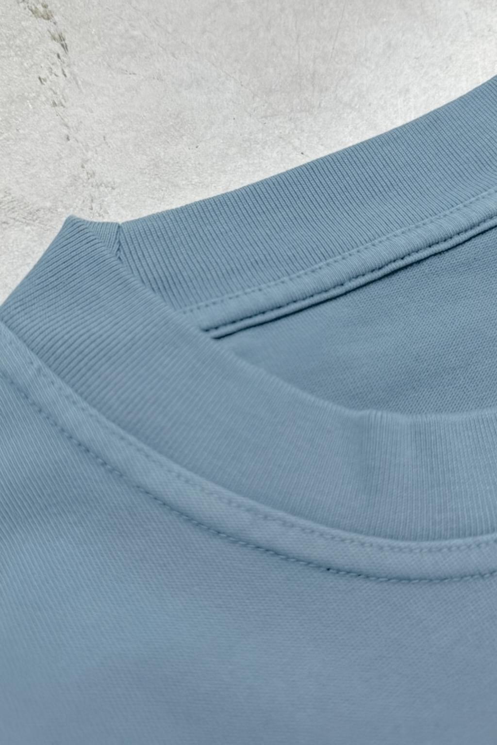 PLAYERA OVERSIZE AZUL SOFT SUPIMA 270 GSM