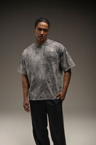 HALF TONE ACID WASH TEE 250 GSM