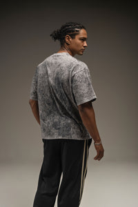 HALF TONE ACID WASH TEE 250 GSM