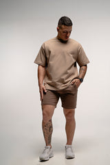 PLAYERA OVERSIZE CAKI 290 GSM