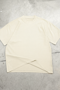 PLAYERA OVERSIZE MARFIL SUPIMA 270 GSM
