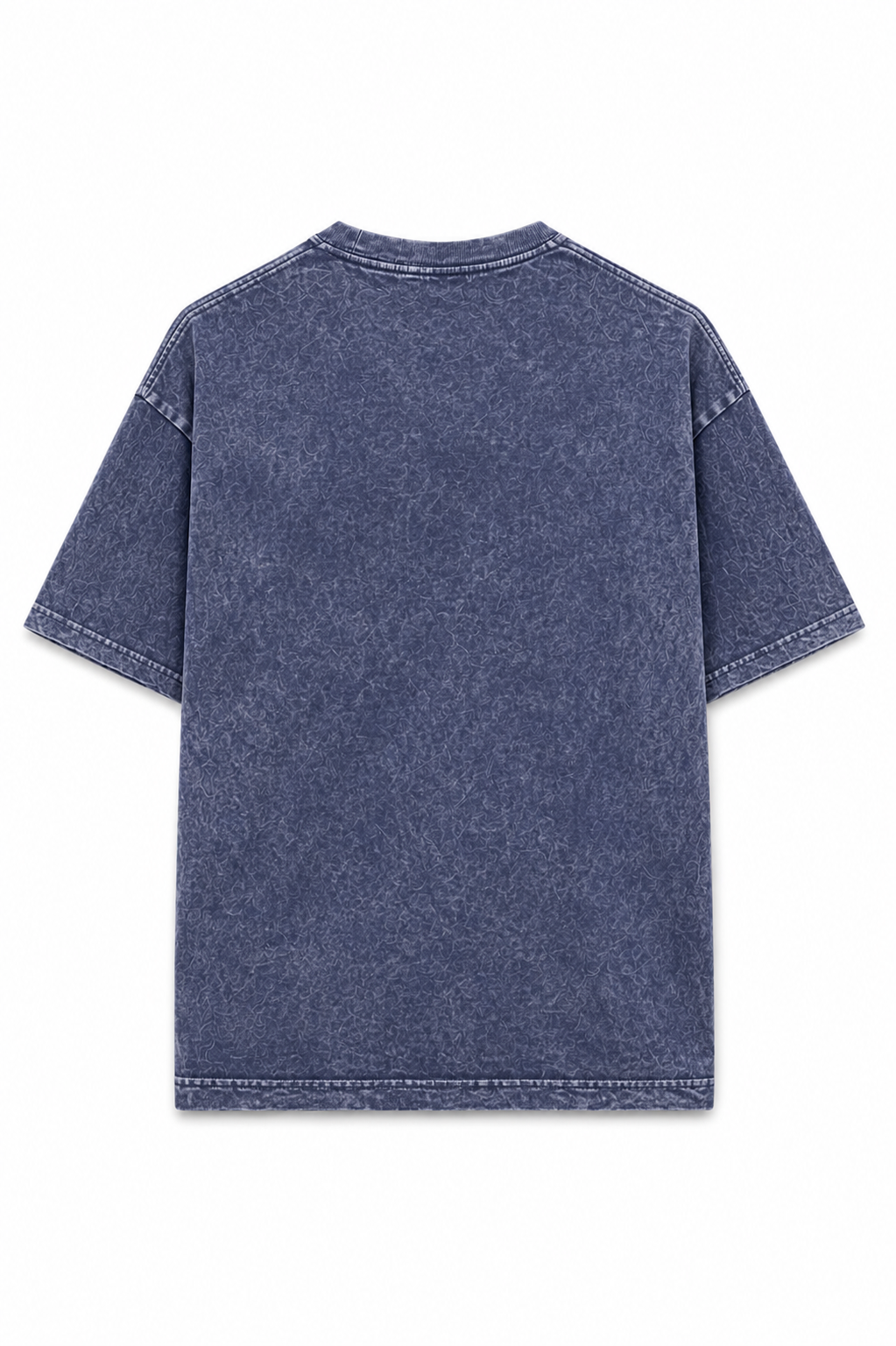 AZUL TORMENTA ACID WASH TEE 250 GSM