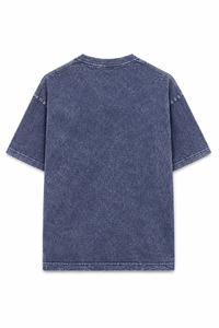 AZUL TORMENTA ACID WASH TEE 250 GSM