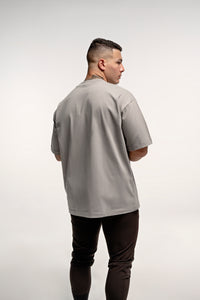 PLAYERA OVERSIZE GRIS SUAVE 290 GSM