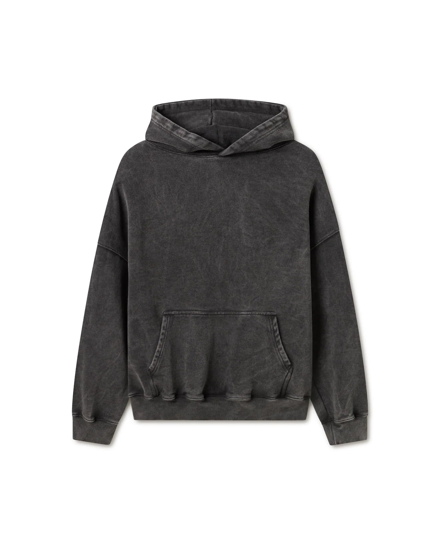 Hoodie Oversize French Terry 440 GSM Extra Black Acid Wash