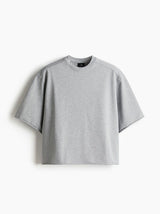 PLAYERA BOXY TEE GRAY SOFT | Halftone Collection