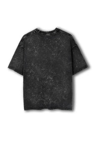 SEMI OVERSIZE ACID WASH BLACK 240 GSM