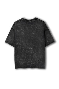 SEMI OVERSIZE ACID WASH BLACK 240 GSM
