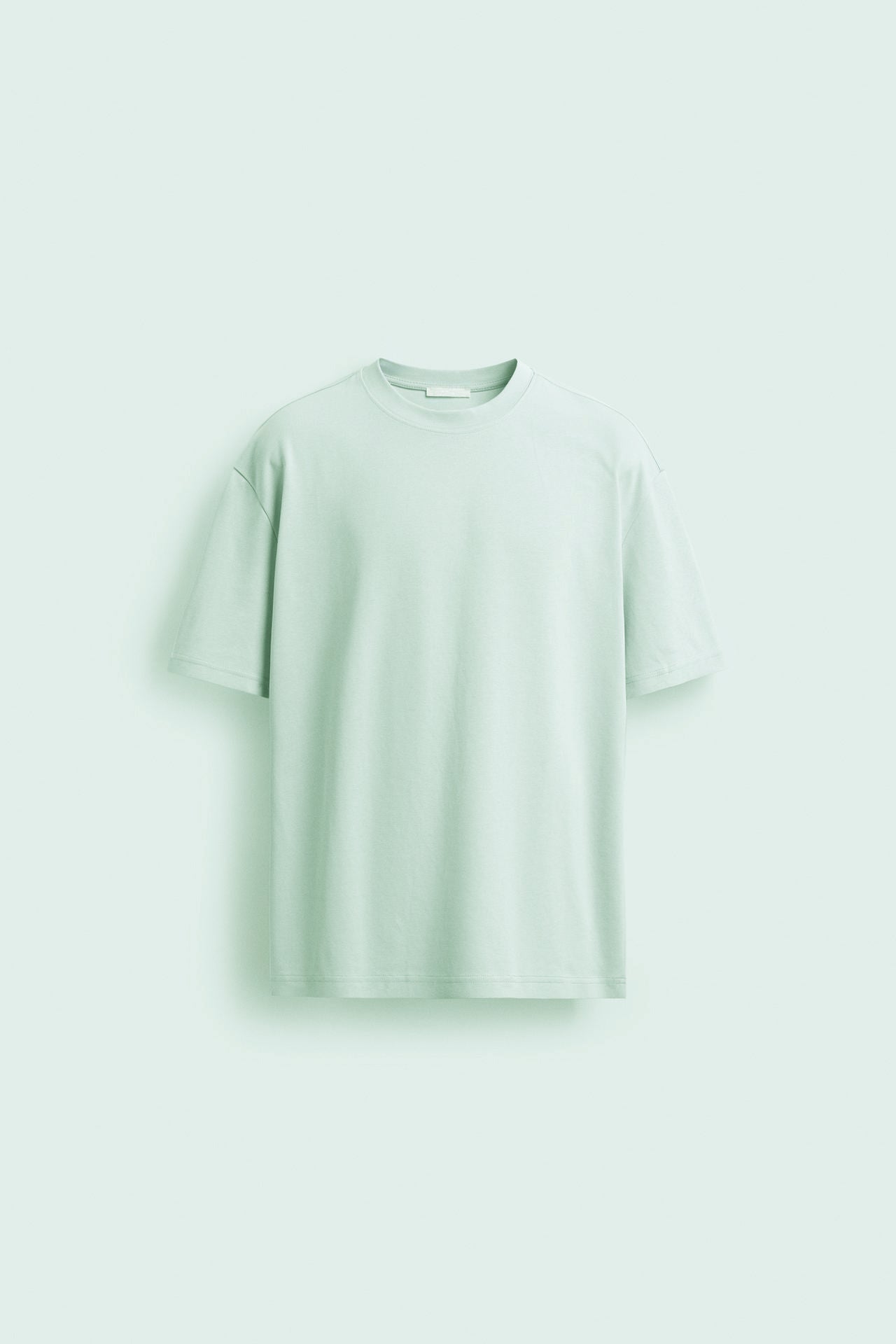 PLAYERA OVERSIZE SUPIMA 270 GSM Soft Menta